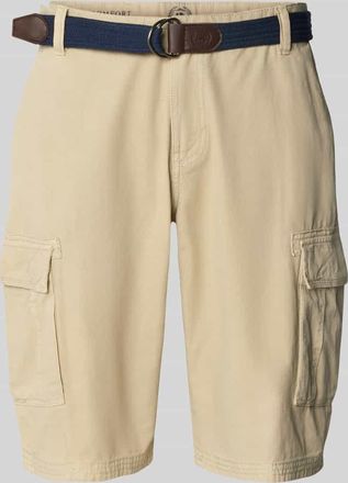 Lerros Regular Fit Cargoshorts mit G&uuml;rtel in Beige, Gr&ouml;&szlig;e 31