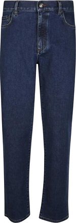 Ermenegildo Zegna Inches Classic Light Comfort Jeans - Heren - Regular Fit Jeans - Blauw - 2XS - Katoen - Jeans