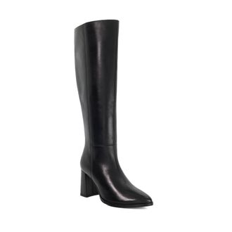 Dune London Ladies SALLA Block Heel Leather Knee High Boots Size UK 6