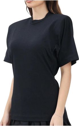 Pinko T-shirt Over - Dames - T-shirts - Zwart - XS - Katoen - Tops