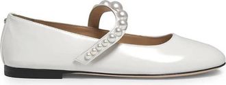 Mach & Mach Sirene Faux-Pearl Embellished Ballerina Flats, Brand Size 38 ( US Size 8 )