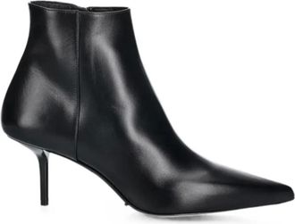 Max Mara Schoenen, Dames, Zwart, 40 EU, Leer, Lightbootie Enkellaars