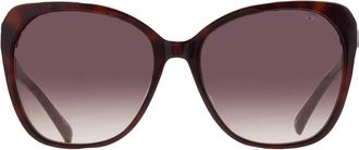 Tumi Brown Gradient Butterfly Ladies Sunglasses STU502 0722 58