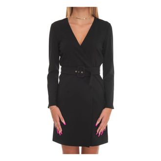 Pennyblack Jersey Sheath Jurk met V-Hals - Dames - Korte kleedjes - Zwart - 2XL - Kleedjes