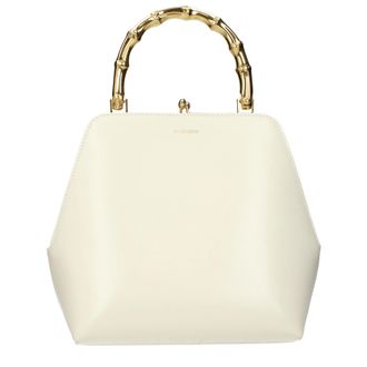 Jil Sander Handtasche Goji Damen Leder Beige/Eierschale