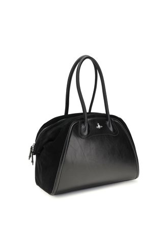 Vivienne Westwood Womens Shirley Shoulder Bag Black Calf Leather Bos Taurus