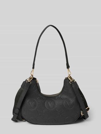 Valentino Handbags Shoulder Bag mit Allover-Logo-Pr&auml;gung Modell Samba in Black, Gr&ouml;&szlig;e 1
