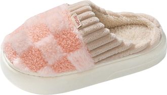 Generic Cute Cartoon Flower Warm and Non slip Womens Winter Home Plush Slippers Womens slippers, flower plush slipper, cute home slipper