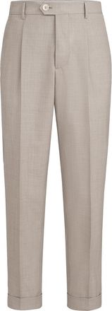 Brunello Cucinelli Virgin wool trousers in Brown at Nordstrom, Size 58 It
