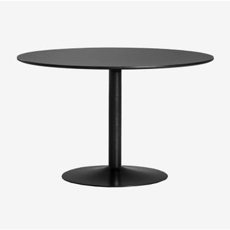 Sklum Sklum - Mesa De Comedor Redonda En Mdf Y Metal Yvetta