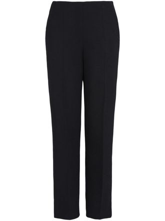 Giorgio Armani straight-leg wool trousers - women - Wool/Elastane - 44 - Black
