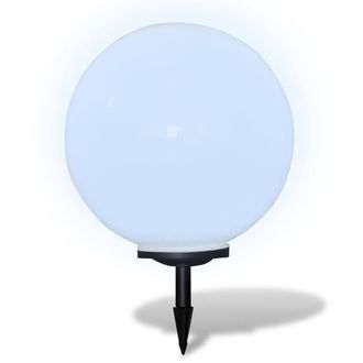 Berkfield Home Outdoor Pathway Lamp LED 50 cm with Ground Spike in White