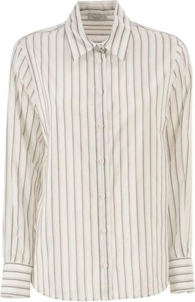PESERICO Shirts - Dames - Overhemden - Wit - XL - Katoen - Overhemden