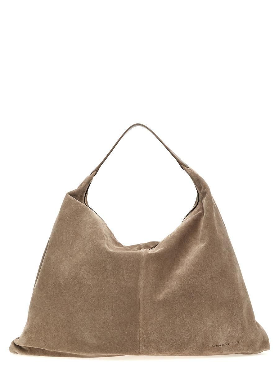 ショルダーバッグ・ポシェット BRUNELLO CUCINELLI 'Hobo Swing' shoulder bag Gray Brunello Cucinelli Hobo Swing Shoulder Bag from $3,348.00