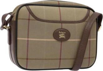 Burberry Pre-owned Cross Body Bags, female, Multicolor, Size: ONE SIZE Pre-owned Canvas Shoulder Bag