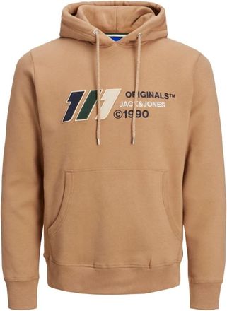 Jack & Jones Hooded sweatshirt Jack Jones Slope - Heren - Hoodies - Bruin - M - Hoodies & sweatvesten
