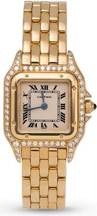 Cartier Pre-owned Cartier Panthere De Cartier Quartz Diamond White Dial Ladies Watch WF3070B9