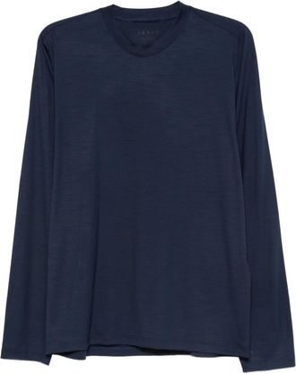 Sease T-shirt a maniche lunghe in lana - Blu