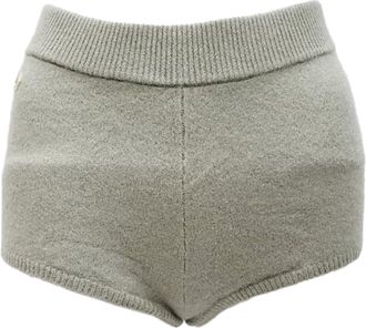 Sandro Sandro Knit Mini Shorts in Grey Wool