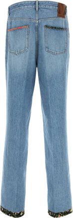Valentino Garavani Mens Denim Jeans - Light Blue Cotton - Size 34 (Waist)