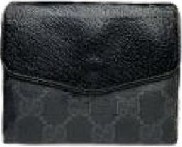 Gucci Pre-owned Vintage Portemonnee - Dames - Vintage Accessoires - Zwart - ONE Size - Leer - Vintage