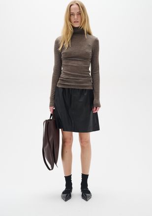 Inwear Leren rok A-shape Blac