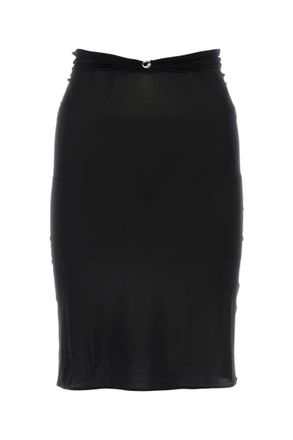 Coperni Black stretch nylon Triangle skirt