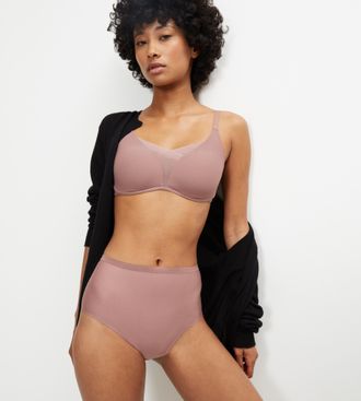 Triumph B&uuml;gel-BH TRIUMPH Shape Smart P, Damen, Gr. 1, N-Gr, rosa (rose braun), Microtouch, Obermaterial: 51% Polyamid, 25% Polyester, 24% Elasthan, BHs B&uuml;gel-