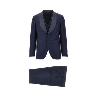 Tagliatore Super 110s wool three-piece suit Man 46