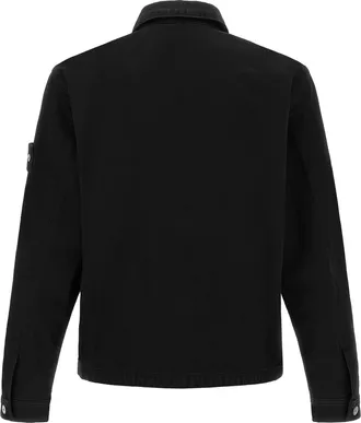 Stone Island Cotton Denim Jacket - Black