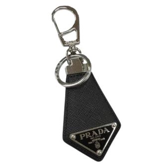 Prada Pre-owned Accessories, male, Black, Size: ONE SIZE Pre-owned Keyring