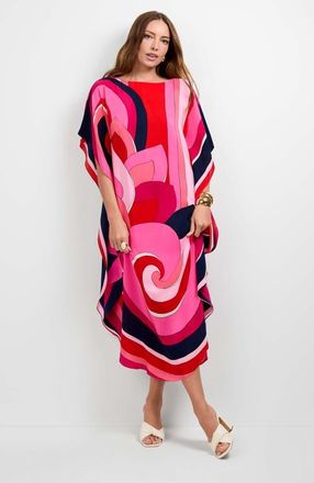 Trina Turk Jalani Maxi Caftan Dress in Multi at Nordstrom, Size X-Small