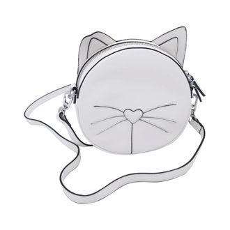 Karl Lagerfeld Cross Body Bags, female, White, Size: ONE SIZE Ikon Chat Bag