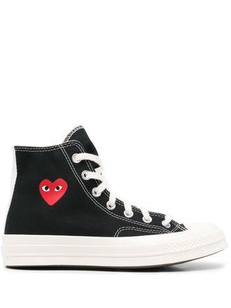 Comme Des Garçons C70 hi Top Small Red Heart P1k129black