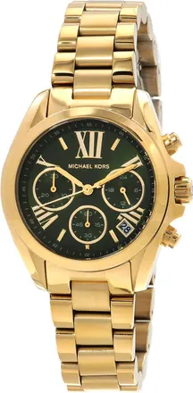 Michael Kors Bradshaw Chronograph Quartz Green Dial Ladies Watch MK7257