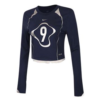 Nike (WMNS) Nike Sportswear Long Sleeve Top Navy White IO0467-410