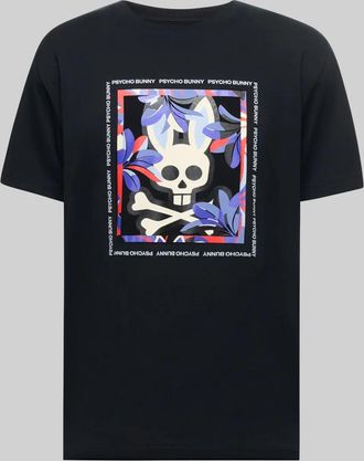 Psycho Bunny Mens Florian Graphic Tee 001 BLACK / XXXL