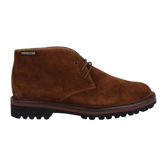 Mephisto Bruine Herenlaars - Berto Stijl - Heren - Veterlaarzen - Bruin - 47 EU - Leer - Schoenen