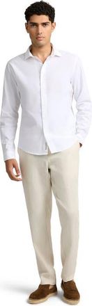 Onia Poplin Long Sleeve Button Down Shirt in White at Nordstrom, Size X-Large