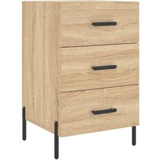 vidaXL Bedside Cabinet Sonoma Oak 40x40x66 cm Engineered Wood Vidaxl
