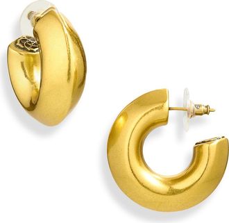 Kendra Scott Embry Hoop Earrings in Vintage Gold at Nordstrom