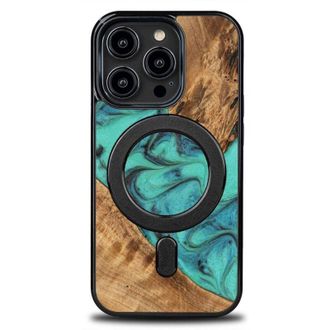 OEM Funda Bewood Unique Para Iphone 15 Pro - Turquesa Con Magsafe