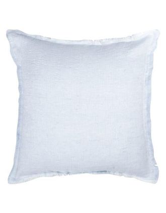 Anaya with Love Fringe Soft Linen Pillow with Down Insert in Sky Blue at Nordstrom, Size 2Ft 0In X 2Ft 0In