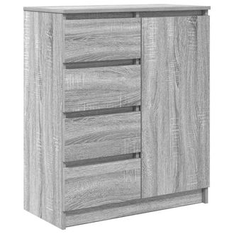 Berkfield Home Sideboard with Drawers Grey Sonoma 71x35x84 cm Engineered Wood | Size: 71 x 35 x 84 cm