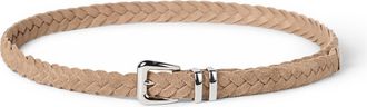 Brunello Cucinelli Reversed calfskin belt in Hazelnut at Nordstrom, Size 115