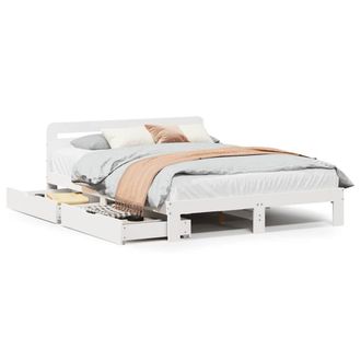 Berkfield Home Bed Frame without Mattress White 140x200 cm Solid Wood Pine