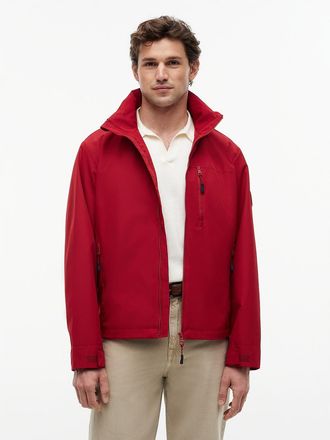 Tommy Hilfiger Mens Water-Repellent Regatta Jacket - Regatta Red - XL