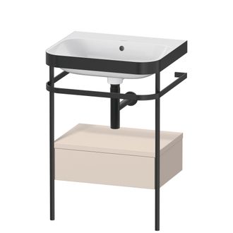 Duravit Duravit Happy D.2 Plus C-bonded Set Avec Console M&eacute;tallique Et