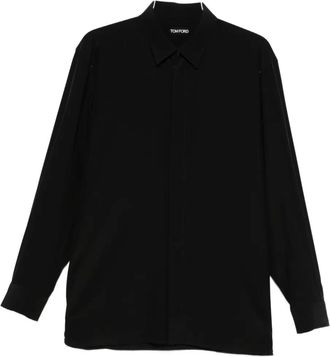 Tom Ford Camicia in seta a maniche lunghe - Nero