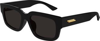 Bottega Veneta BV1359SA Asian Fit 001 Mens Sunglasses Black Size 53